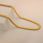 AuraSpark 18K Gold Plated 3D Snake Chain Necklace for Men