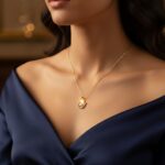 Dainty Gold Swan Charm Necklace for Elegant Party Wear