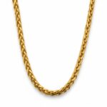 Men's Gold Spiga Link Necklace with Lobster Clasp