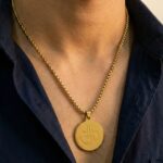 Spiritual Hindu Om Symbol Gold Jewelry for Men