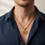 Spiritual Jai Shri Mahakal gold locket for men's fashion