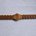 Spiritual Om Engraved Gold Plated Kada for Men and Boys.