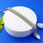 Stainless Steel Braided Chain Bracelet for Men - AuraSpark