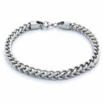 Timeless Silver Stainless Steel Curb Link Chain Bracelet for Men