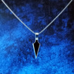 Gothic Style Arrowhead Jewelry in Black and Silver Steel