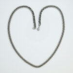 Men's silver-plated 3D stainless steel Cuban link chain necklace