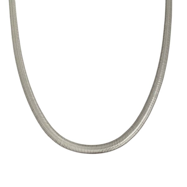 Classic Silver Snake Chain Necklace for Men