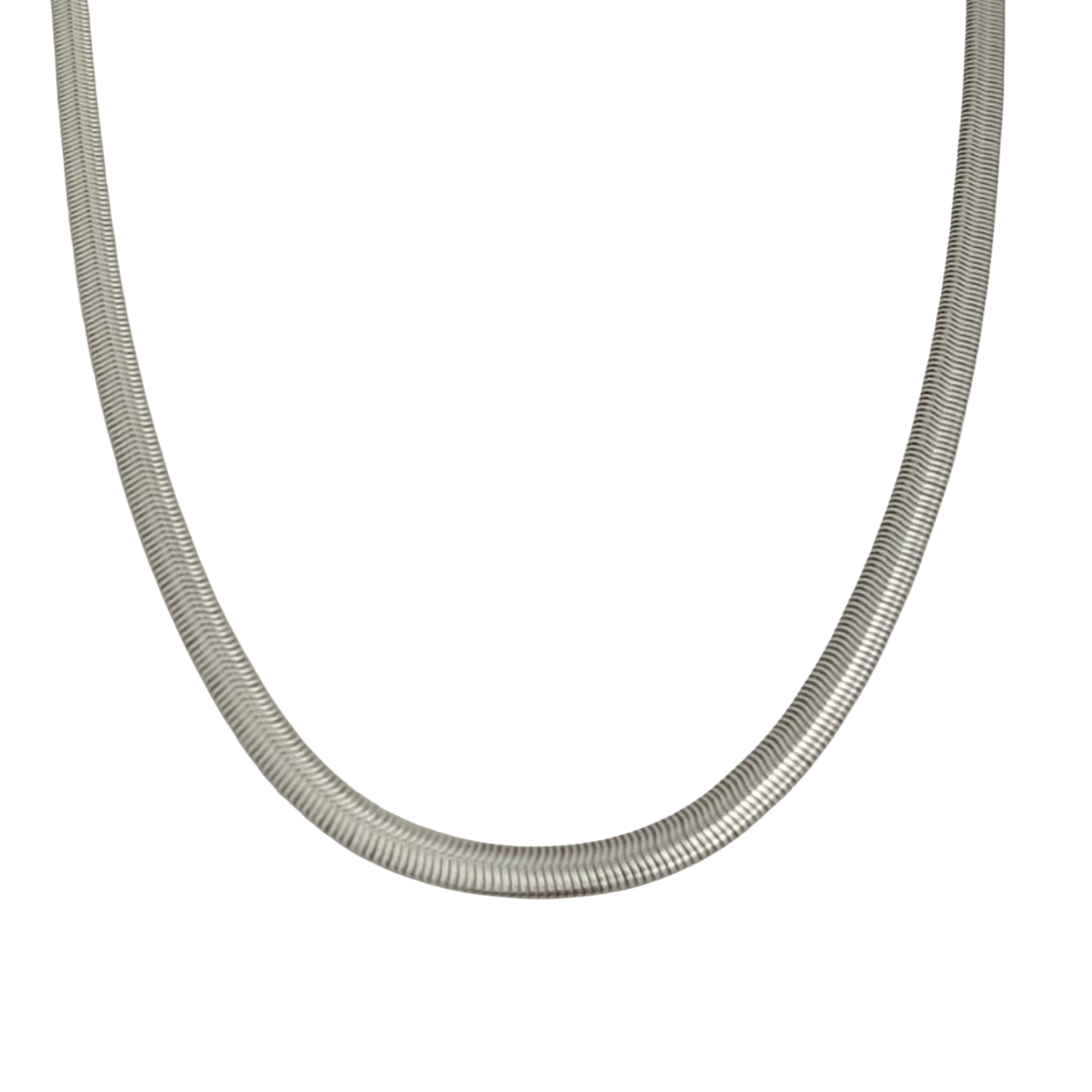 Classic Silver Snake Chain Necklace for Men