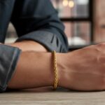 Durable stainless steel Spiga chain bracelet for men