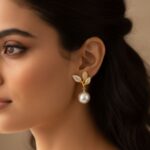 Anti-tarnish stainless steel botanical earrings for women