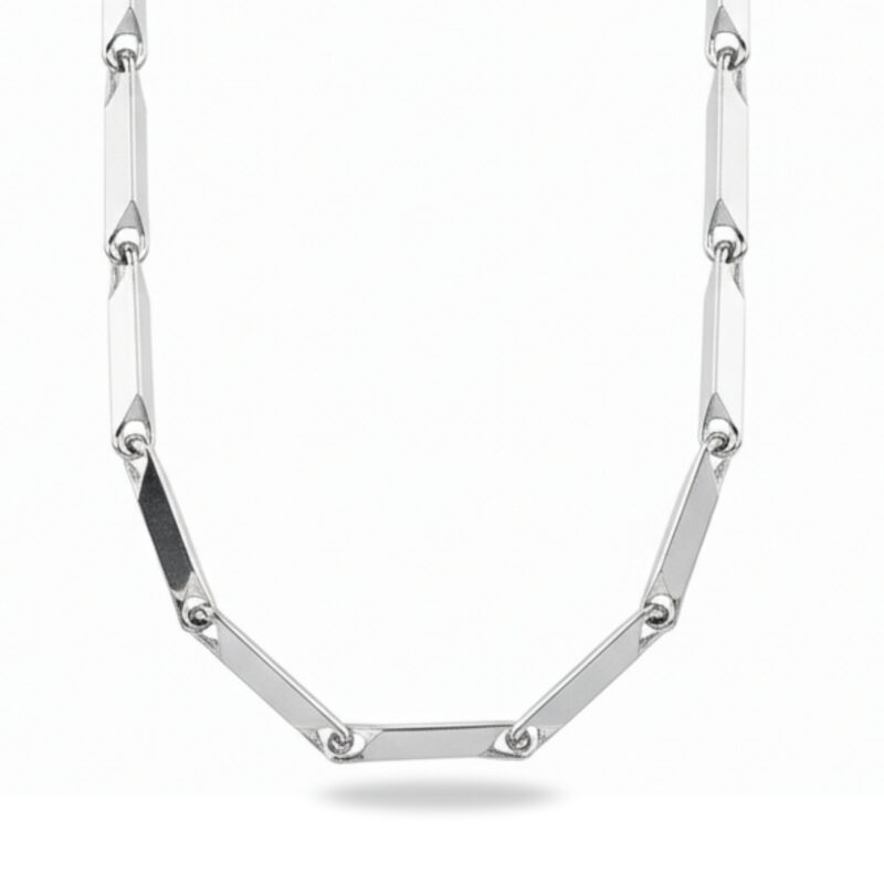 Stylish & Trending Silver Rice Chain Necklace for Men