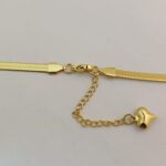 Minimalist Gold Snake Necklace for jewelry layering