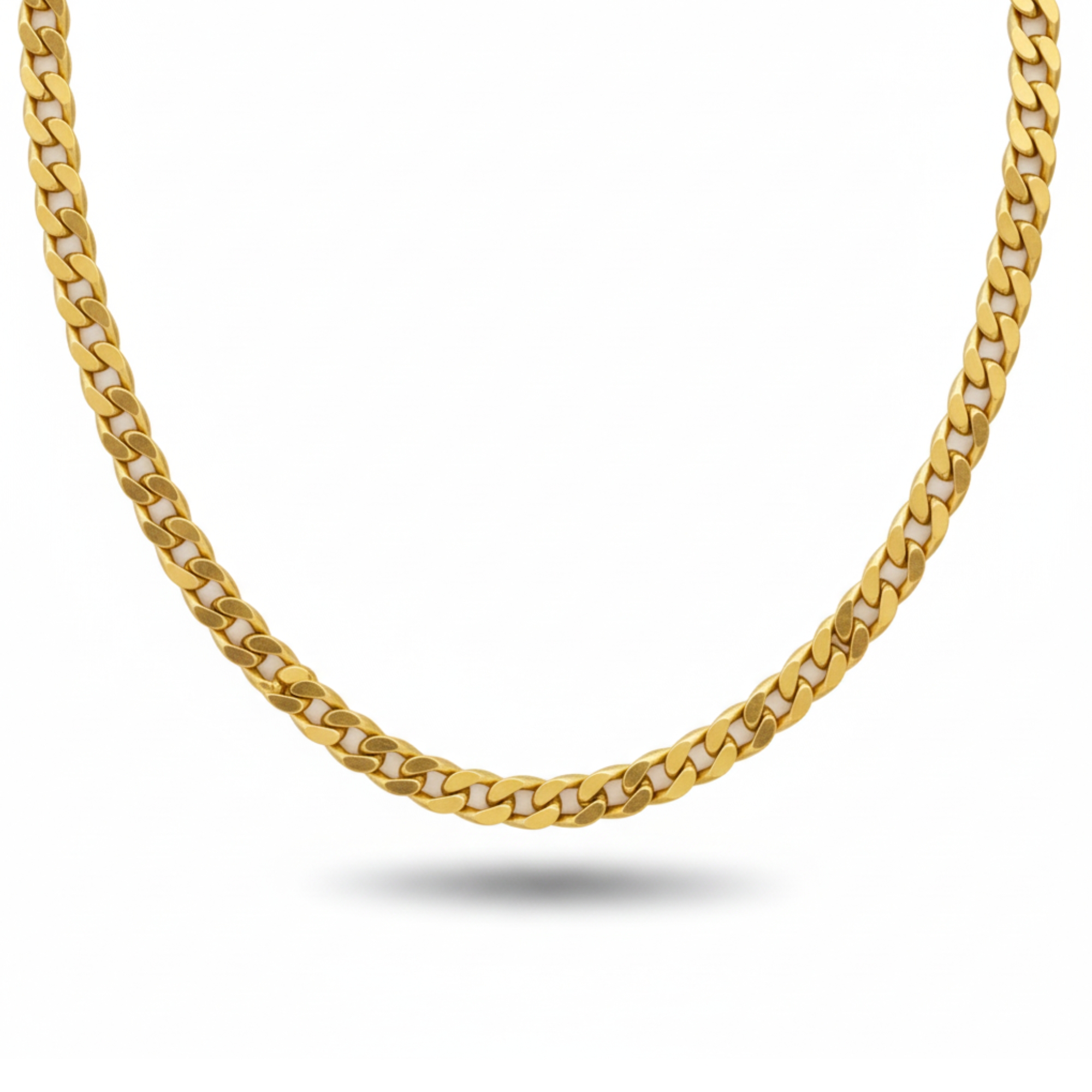 Classic Gold Stainless Steel Cuban Chain for Men