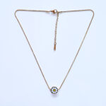 Dainty White Enamel Flower Charm Jewelry for Women