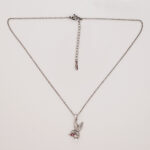 Elegant Hummingbird Jewelry with Pearl Drop on Silver Chain