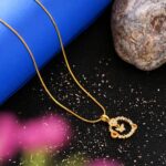 Butterfly & Heart Charm Pendant Necklace for Women
