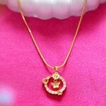 Butterfly & Heart Charm Pendant Necklace for Women