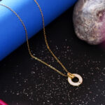 Women’s 18K Gold White Enamel Talisman Pendant Necklace