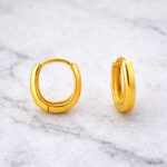 Small Minimalist Gold Sleepers for Sensitive Ears