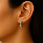 Luxury Gold Plated Sparkly Stud Earrings for Women