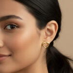 Water-Resistant Gold Open Heart Jewelry by AuraSpark