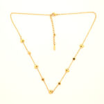 Dainty 18K Gold Plated Heart Chain Jewelry with Sparkly Stones