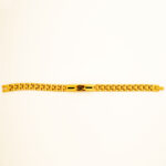 Sacred Aum Symbol Men's Gold Linked Chain Bracelet Jewelry.