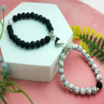 AuraSpark matching relationship beads with magnetic heart.