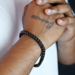 Bold Black Metal Curb Chain Bracelet with Lobster Clasp