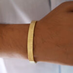 Adjustable Religious Gold Plated Bangle with Mantra