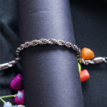 Silver-plated rope chain bracelet for men by AuraSpark