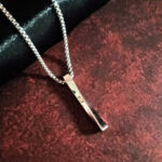 AuraSpark Minimalist 3D Spiral Silver Pendant for Men’s Fashion