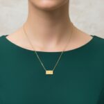 Gold 11:11 Angel Number Bar Necklace for Women AuraSpark