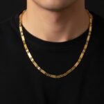 Durable urban style gold bar chain jewelry by AuraSpark