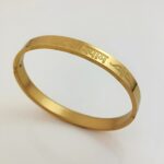 Elegant Jai Shree Shyam Classic Spiritual Kada Bracelet for Men