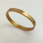 Premium 18K Gold Plated Stainless Steel Kada Bracelet for Men
