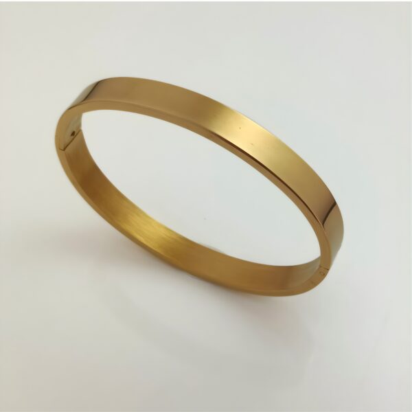 Premium 18K Gold Plated Stainless Steel Kada Bracelet for Men